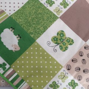 Luxe Badcape en Wikkeldeken – Schaap – Groen (90×90 cm)