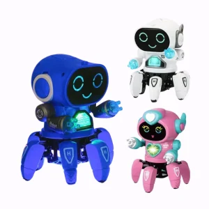 Glow Muziek Robot Speelgoed | LED Dansrobot met Geluid | Baby & Kinderen Educatief Speelgoed | Verjaardagscadeau