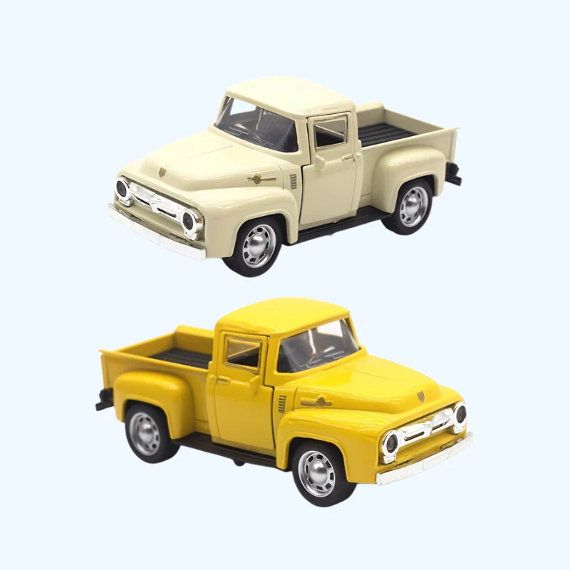 Vintage truck 1:32 van legering - Speelgoed voor kinderen, cadeau voor Kerstmis en Halloween. - Afbeelding 2