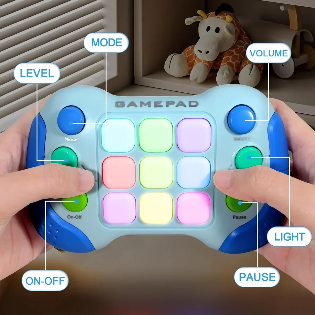 Snelle push-gameconsole | Tik en speel Speelervaring voor 1-, 2-, 3-jarigen - Afbeelding 4